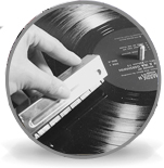 foto die verwijst naar de pagina over professionele reiniging van vinyl platen